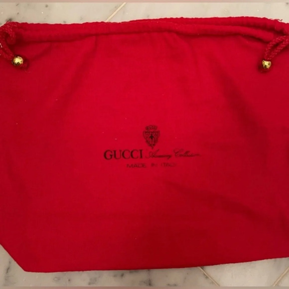 Gucci Authentic Vintage Red Dust Cover Bag - Picture 1 of 9